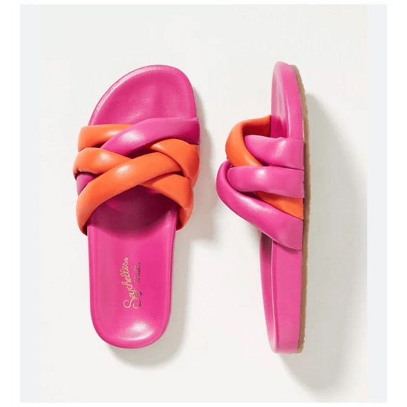 Seychelles Shoes - Seychelles Lowkey Glow Up Leather Sandal in Mango / Magenta Women's Sz 7 NEW